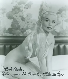 Lili St. Cyr autograph
