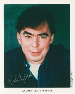 Andrew Lloyd Webber autograph