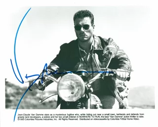 Jean-Claude Van Damme autograph