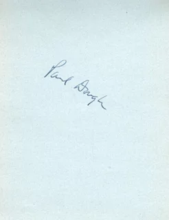 Paul Douglas autograph