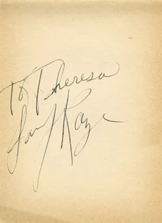 Sammy Kaye autograph