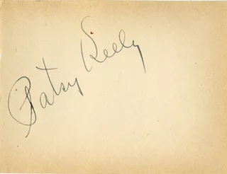Patsy Kelly autograph