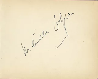 Melville Cooper autograph