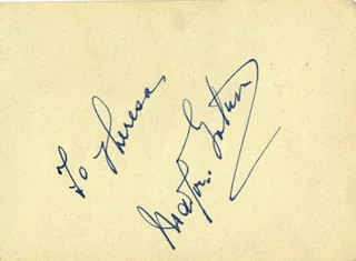 Marjorie Gateson autograph