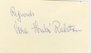 Vera Ralston autograph