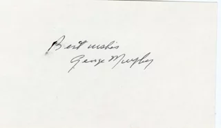 George Murphy autograph