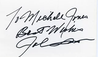 John Saxon autograph