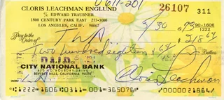 Cloris Leachman autograph