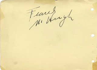 Frank McHugh autograph