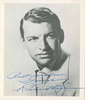 Richard Egan autograph