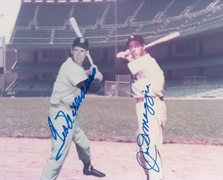 Williams and DiMaggio autograph