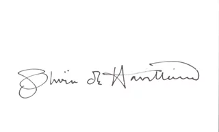 Olivia DeHavilland autograph