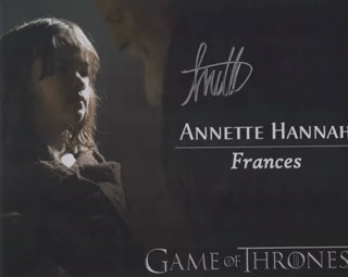 Annette Hannah autograph