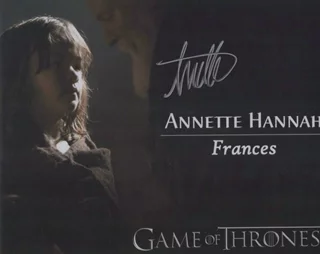 Annette Hannah autograph