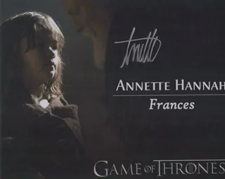 Annette Hannah autograph