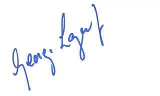 George Lazenby autograph