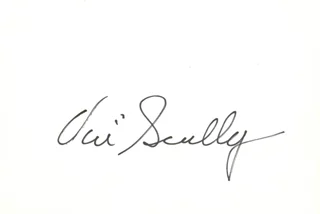 Vin Scully autograph