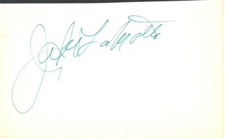 Jake La Motta autograph