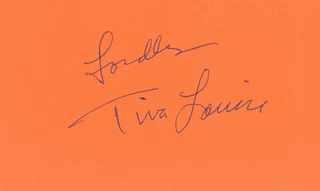Tina Louise autograph