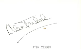 Alex Trebek autograph