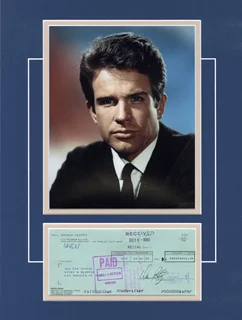 Warren Beatty autograph