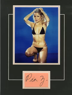 Pia Zadora autograph