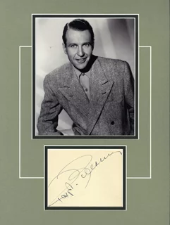 Ralph Bellamy autograph