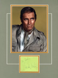 Charlton Heston autograph