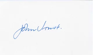 John Hurt autograph