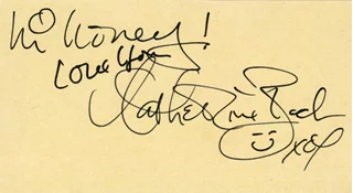 Catherine Bach autograph