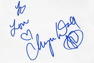 Chyna autograph