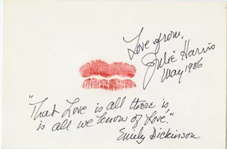 Julie Harris autograph