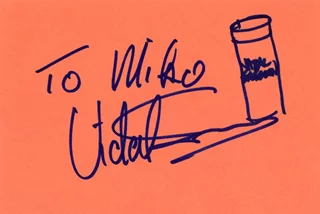 Vidal Sassoon autograph