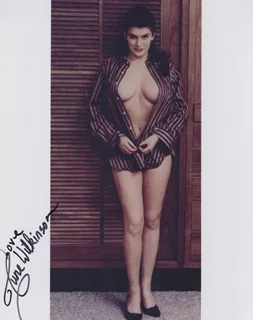 June Wilkinson autograph