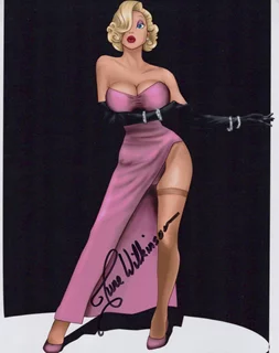 June Wilkinson autograph