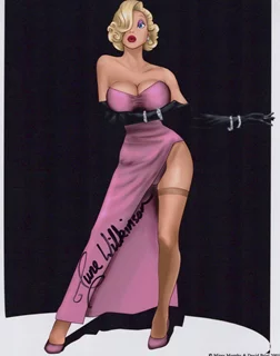 June Wilkinson autograph