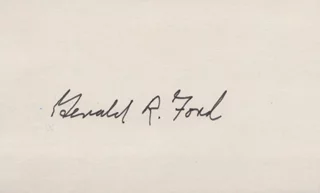 Gerald Ford autograph