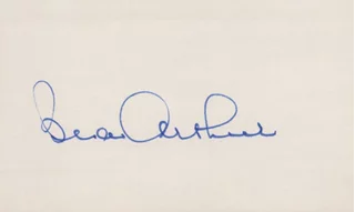 Bea Arthur autograph