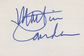 Martin Landau autograph