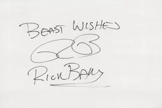 Rick Baker autograph