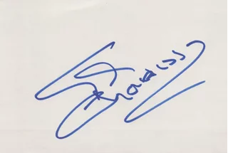 Cyd Charisse autograph