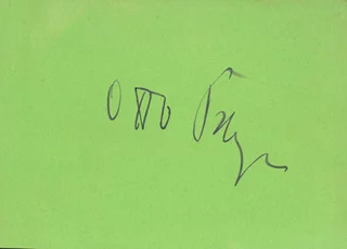 Otto Preminger autograph