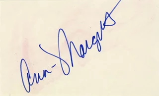 Ann-Margret autograph