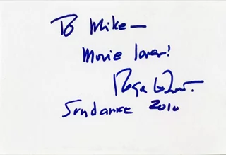 Roger Ebert autograph