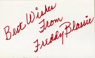 Freddy Blassie autograph