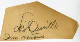 Leo Carrillo autograph