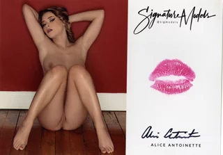 Alice Antoinette autograph