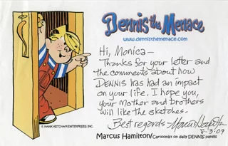 Dennis The Menace autograph