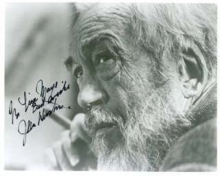 John Huston autograph