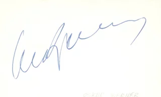 Oskar Werner autograph